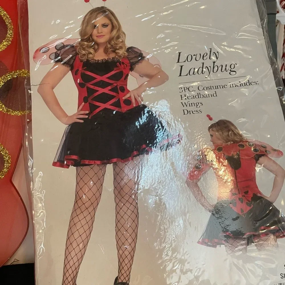 Leg Avenue Ladybug Costume 3X-4X - Picture 3 of 16